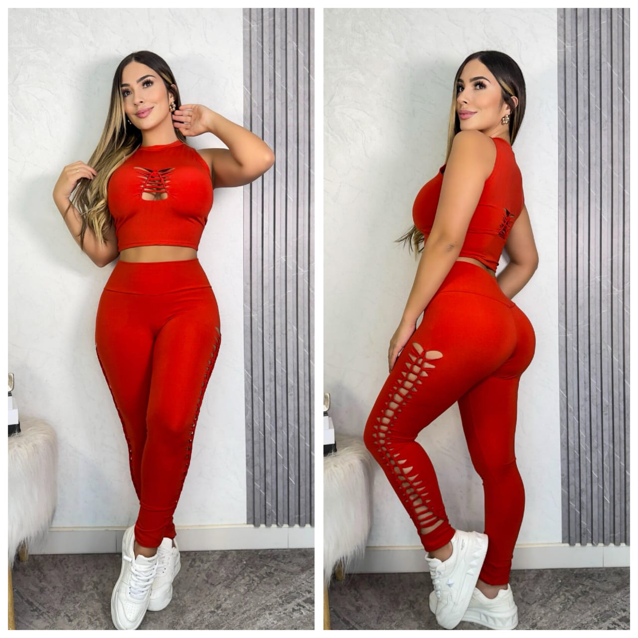 Conjunto Treçado Suplex (Legging + Blusa)