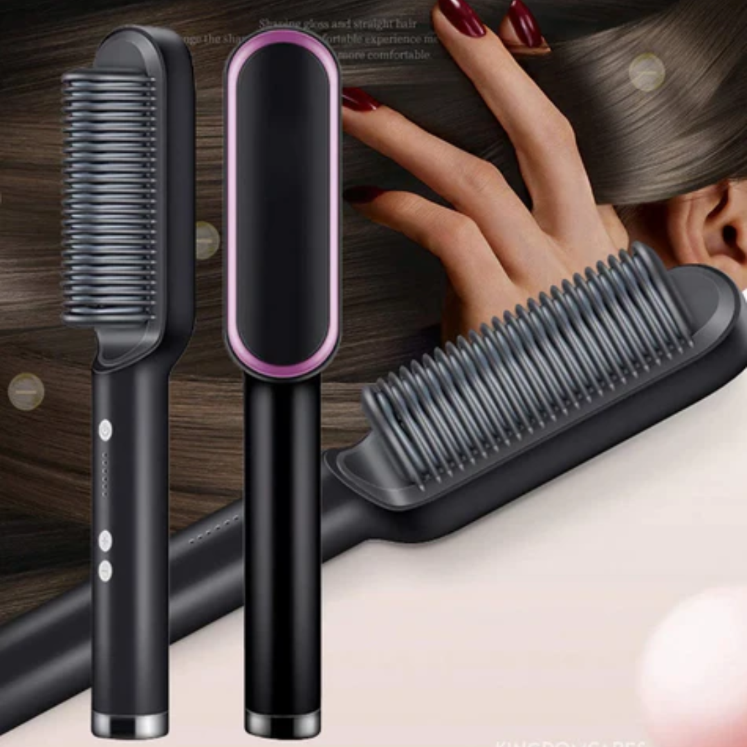 Cepillo Alisador Plancha Cabello KM-559