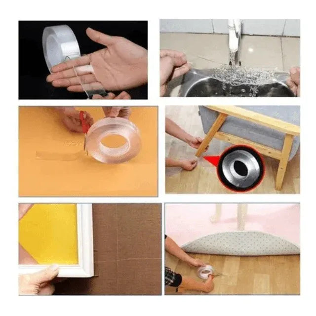 Cinta Doble Faz Trasparente 5 Metros